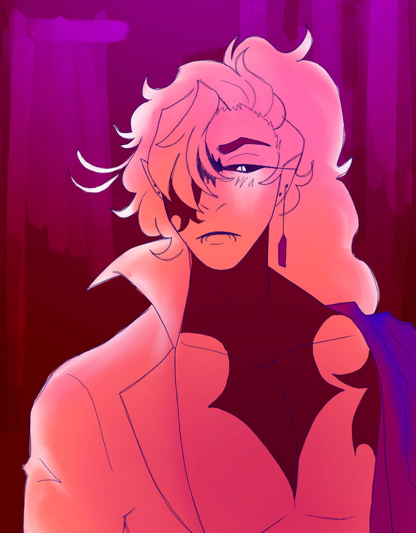 $16 Bust lined w/ flats, shading, &amp; simple background