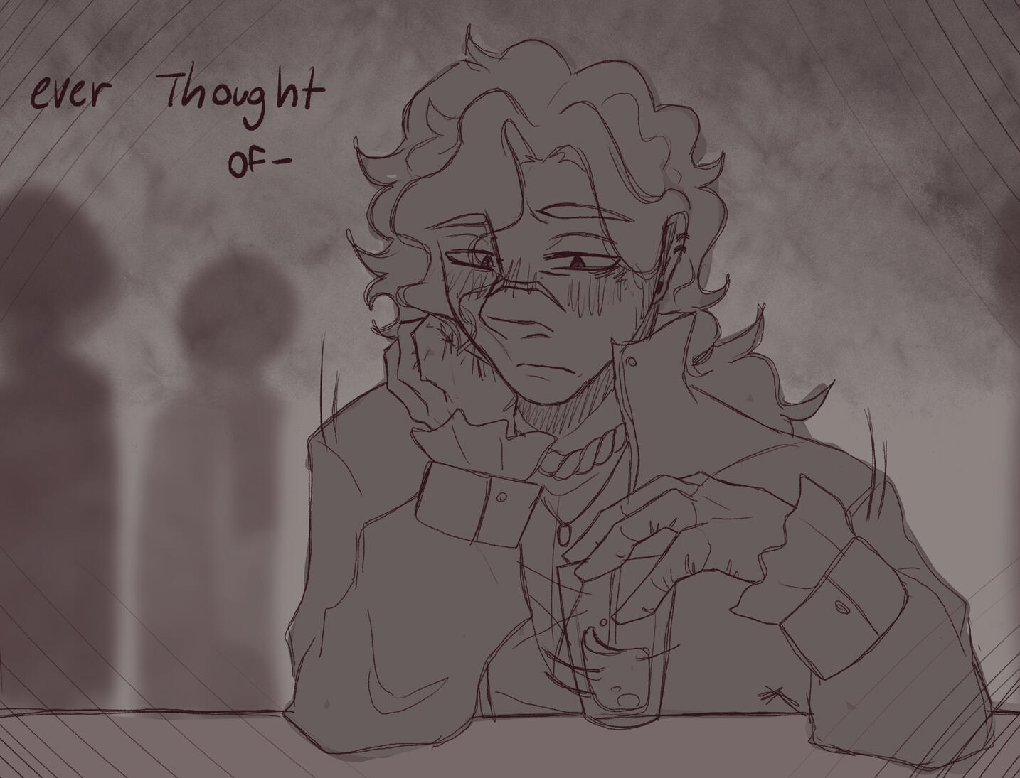 $7 Bust sketch w/ simple background